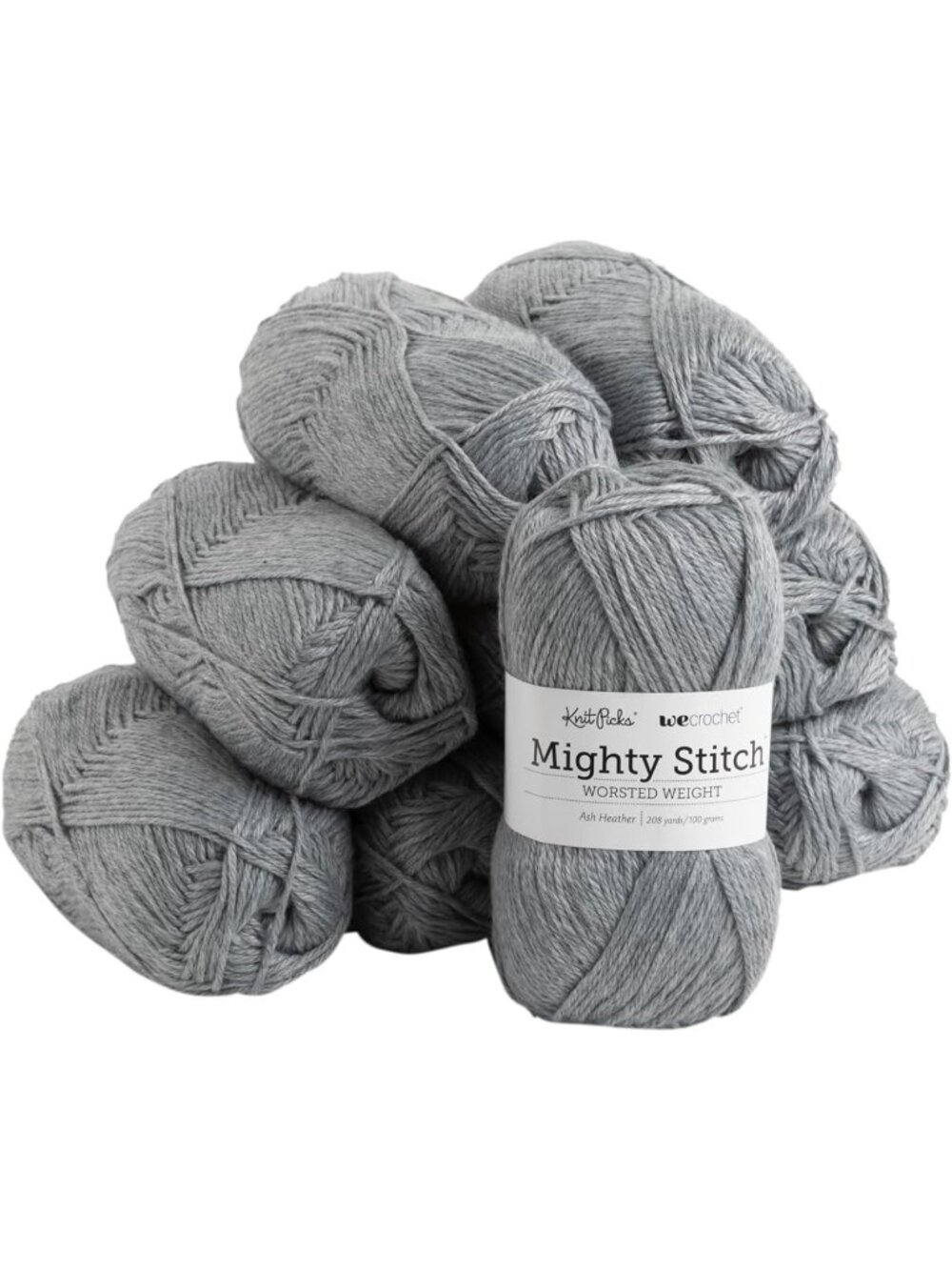 Soft Gray Wool Blend Yarn Pack for Crocheting & Knitting - Perfect for DIY
